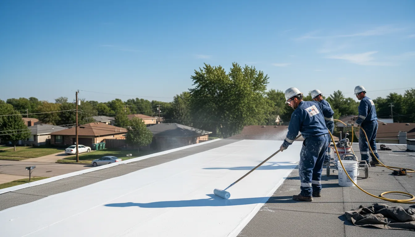 Commercial roof coating in Angier, NC near me